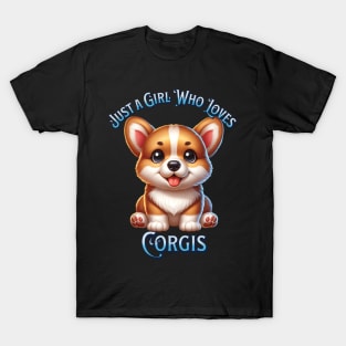 Adorable Corgi Lover Art - For Her Royal Cuteness T-Shirt